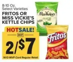 Food Lion Fritos or miss vickie's kettle chips offer