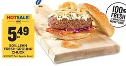 Food Lion 80% lean fresh ground chuck offer