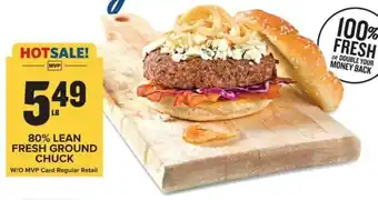 Food Lion 80% lean fresh ground chuck offer