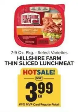 Food Lion Hillshire Farm thin sliced lunchmeat offer