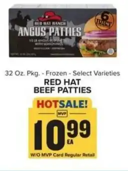 Food Lion Red hat beef patties offer