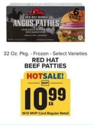Food Lion Red hat beef patties offer