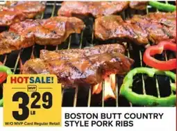 Food Lion Boston butt country style pork ribs offer