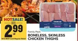 Food Lion Boneless and skinless chicken thighs offer