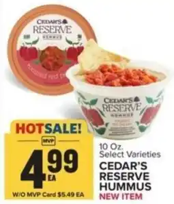 Food Lion Cedar's reserve hummus offer