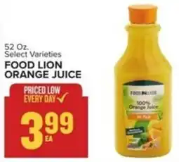 Food Lion Food Lion orange juice offer
