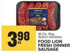 Food Lion Food lion fresh dinner sausage offer