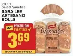 Food Lion Sara Lee artesano rolls offer