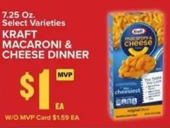 Food Lion Kraft macaroni & cheese dinner offer