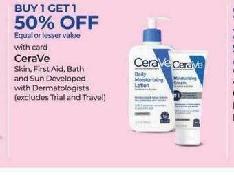 Rite Aid CeraVe Skin, First Aid, Bath And Sun Developed With Dermatologists offer