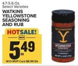 Food Lion Watkins yellowstone seasoning and rub offer