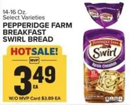 Food Lion Pepperidge Farm breakfast swirl bread offer