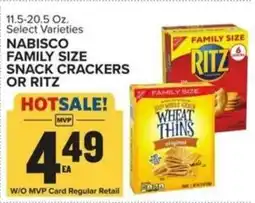 Food Lion Nabisco family size snack crackers or ritz offer