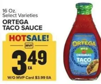 Food Lion Ortega taco sauce offer