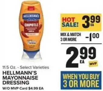 Food Lion Hellmann's mayonnaise dressing offer