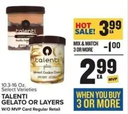 Food Lion Talenti gelato or layers offer
