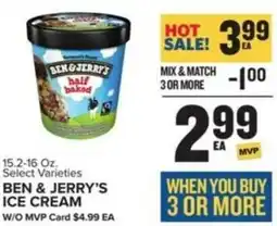 Food Lion Ben & jerry's ice cream offer