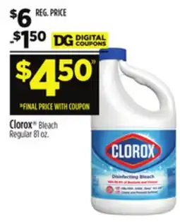Dollar General Clorox Bleach Regular offer