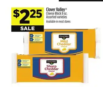 Dollar General Clover Valley Cheese Block offer