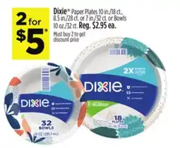 Dollar General Dixie Paper Plates offer