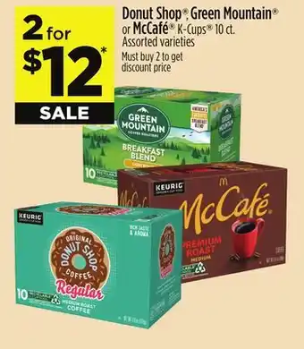 Dollar General Donut Shop , Green Mountain or McCafé K-Cups offer
