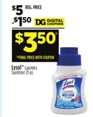 Dollar General Lysol Laundry Sanitizer offer