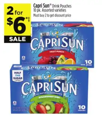 Dollar General Capri Sun Drink Pouches offer