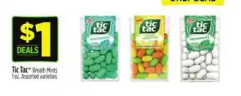 Dollar General Tic Tac Breath Mints offer