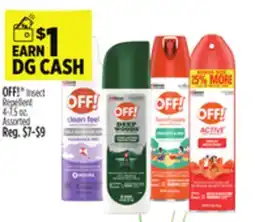 Dollar General CASH OFF! Insect Repellent offer
