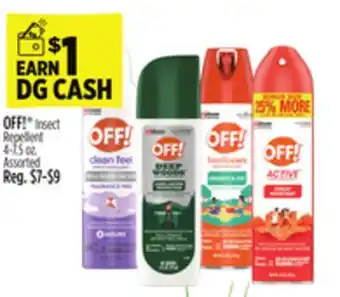 Dollar General CASH OFF! Insect Repellent offer