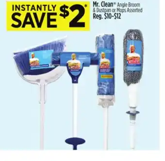 Dollar General Mr. Clean Angle Broom & Dustpan or Mops offer
