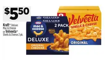 Dollar General Kraft Deluxe Mac & Cheese or Velveeta Shells & Cheese offer