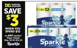 Dollar General Sparkle Paper Towels offer