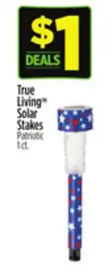 Dollar General True Living Solar Stakes Patriotic offer