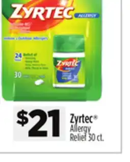 Dollar General Zyrtec Allergy Relief offer