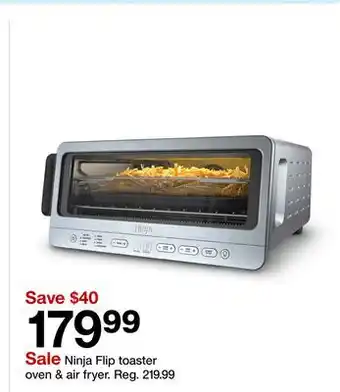 Target Ninja Flip toaster oven & air fryer offer