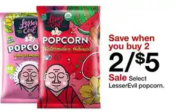 Target Select LesserEvil popcorn offer