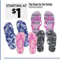 Dollar General Flip Flops for the Family offer