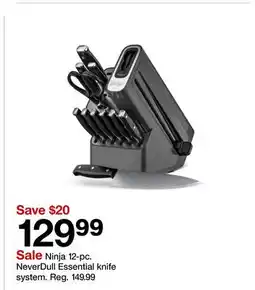 Target Ninja 12-pc. NeverDull Essential knife system offer
