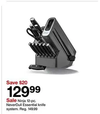 Target Ninja 12-pc. NeverDull Essential knife system offer