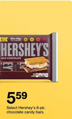 Target Select Hershey's 6-pk. chocolate candy bars offer