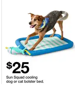 Target Sun Squad cooling dog or cat bolster bed offer