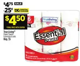Dollar General True Living TM Paper Towels Essentials offer