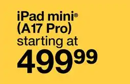 Target iPad mini (A17 Pro) offer