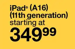 Target iPad (A16) (11th generation) offer