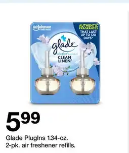 Target Glade PlugIns 1.34-oz. 2-pk. air freshener refills offer