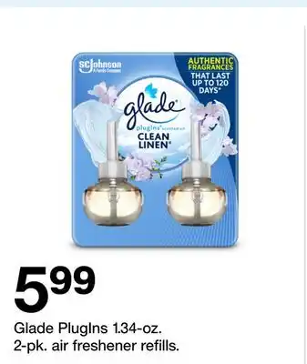 Target Glade PlugIns 1.34-oz. 2-pk. air freshener refills offer