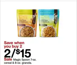 Target Magic Spoon 7 - oz. cereal & 8 - oz. granola offer