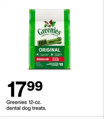 Target Greenies 12-oz. dental dog treats offer