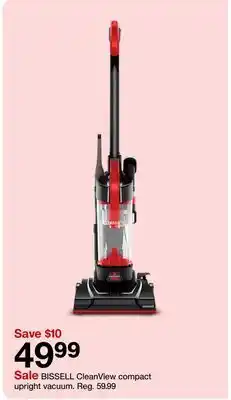 Target BISSELL CleanView compact upright vacuum offer